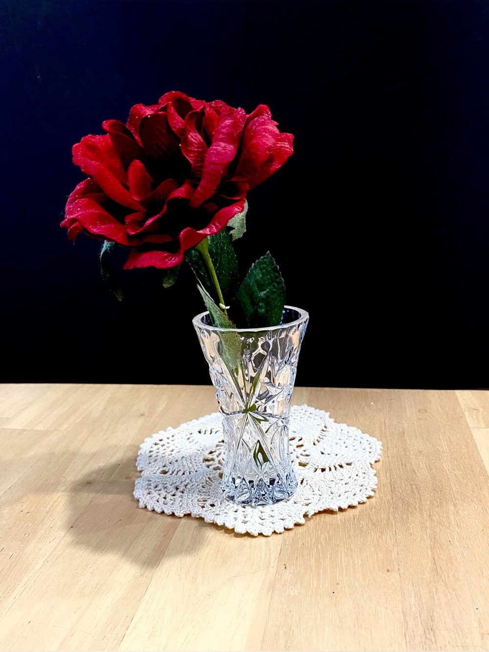 Small Faceted Bud Vase